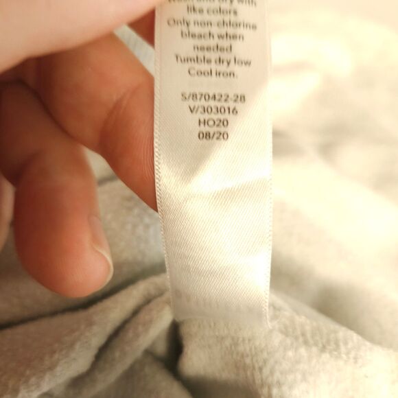 Athleta Womens XS Gray Grey Pullover Thumbhole Coaster Luxe Sweatshirt - Picture 7 of 10